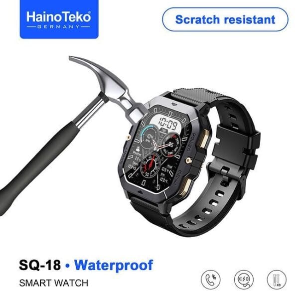 HainoTeko SQ-18 Waterproof – Smart Watch Ecran AMOLED avec IA – Image 2