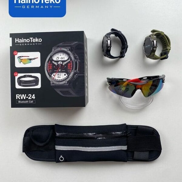 HainoTeko RW-24 - Pack 3en1 Smartwatch Bluetooth + Lunette + Sacoche – Image 5