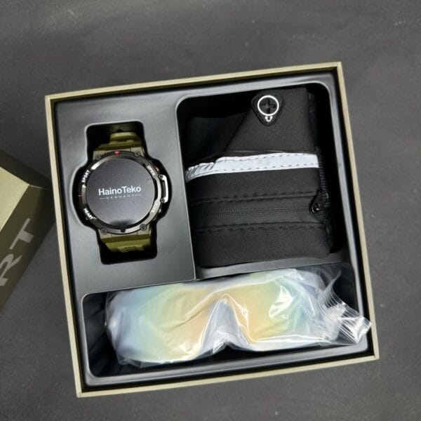 HainoTeko RW-24 - Pack 3en1 Smartwatch Bluetooth + Lunette + Sacoche – Image 7