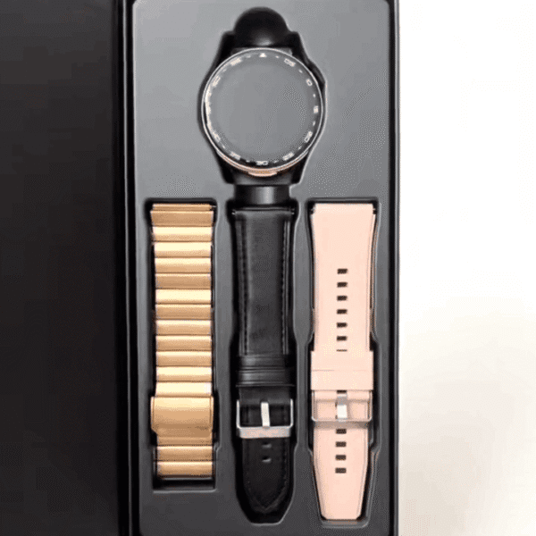HainoTeko ST-9 Buds Waterproof – Écouteurs Bluetooth + Smart Watch AMOLED for Ladies – Image 4