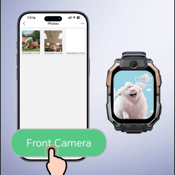 HainoTeko FG-1 Kids' 5G - Smart Watch Enfants avec SIM, GPS & Double Camera – Image 12
