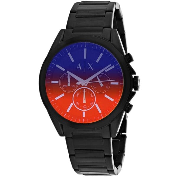 Armani Exchange Drexler - Montre Chronographe en Acier Noir avec Cadran Dégradé – Image 7