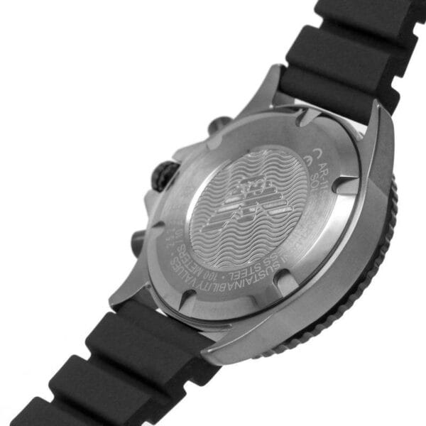 Emporio Armani Diver - Montre Chronographe 10 ATM pour Homme - Noir – Image 4
