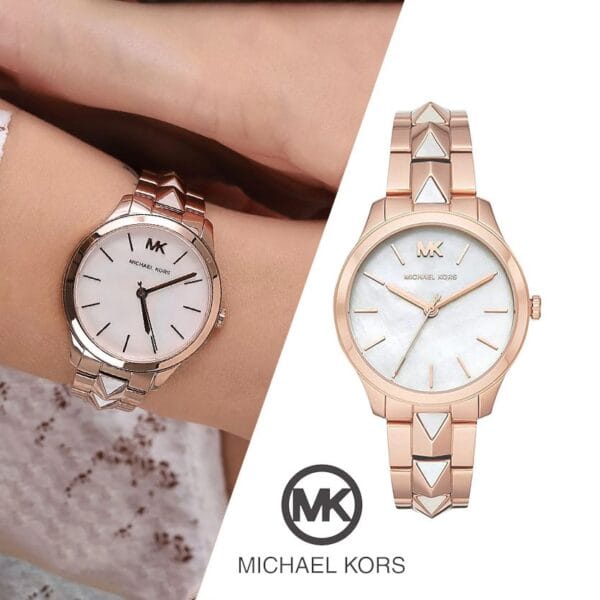 Michael Kors Runway MK6671 - Montre à Quartz pour Femme - Rose Gold – Image 2
