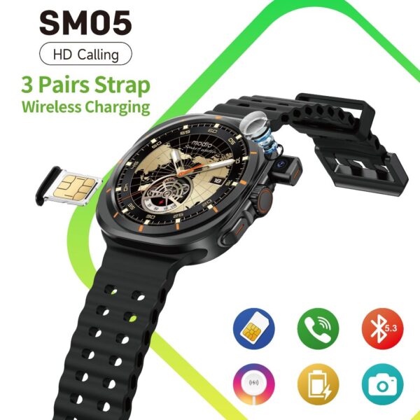 Modio SM05 – Smartwatch Bluetooth avec SIM & Appels