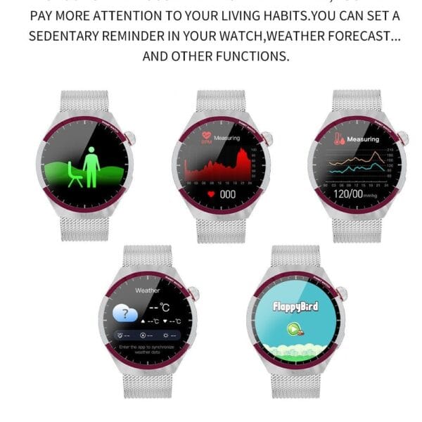 Kalobee SK6 Mini (Watch 4 Pro) - Smart Watch Ecran Amoled IPS 1.27″ pour Femmes – Image 11