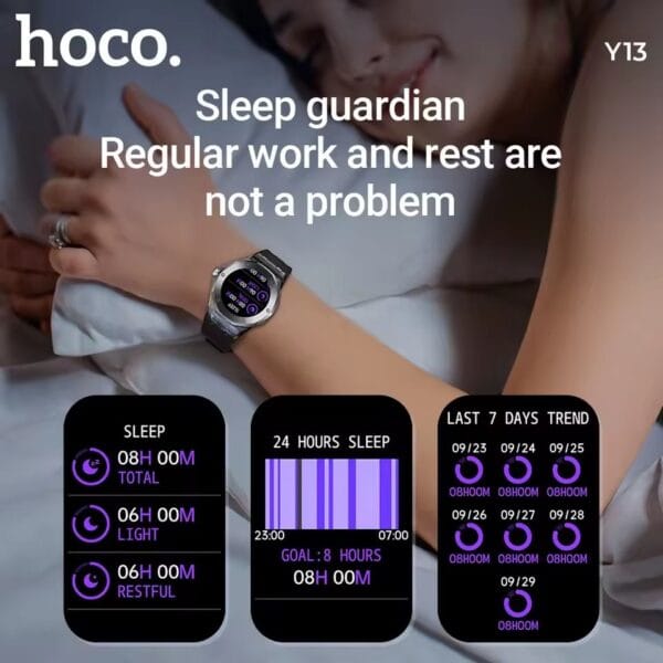 HOCO Y13 – Smart Watch 3ATM avec Écran 1.09" pour Sports – Image 7