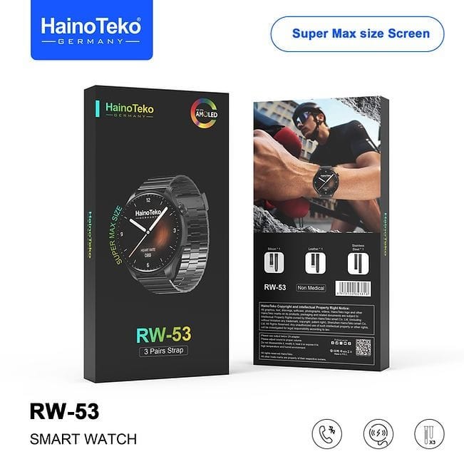 HainoTeko RW-53 - Smart Watch Amoled Super Max Size Screen HainoTeko RW-53 - Smart Watch Amoled Super Max Size Screen