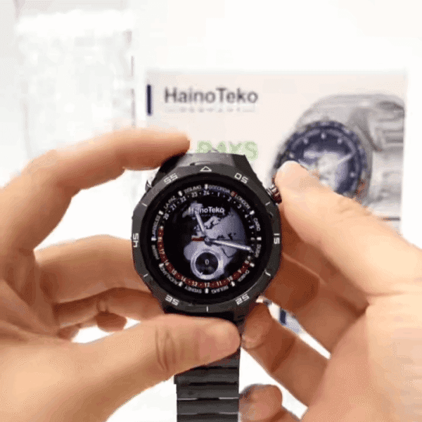 HainoTeko-25 Waterproof – Smart Watch GT5 Pro Style, AMOLED & 15 jours d’autonomie – Image 2