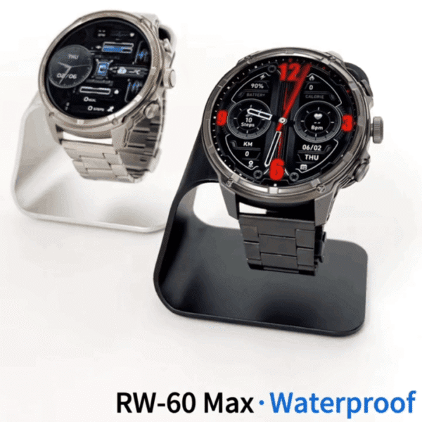 HainoTeko RW-60 Max - Smart Watch avec Grand Écran AMOLED & Lampe Torche – Image 3