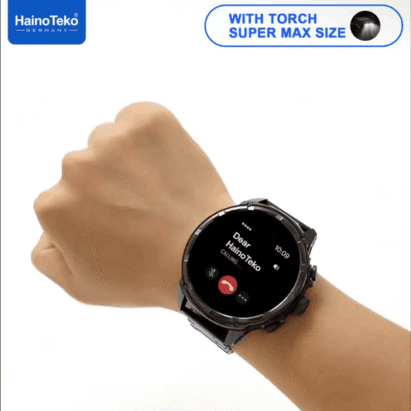 HainoTeko RW-60 Max - Smart Watch avec Grand Écran AMOLED & Lampe Torche – Image 10
