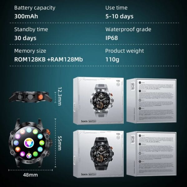 Hoco Y20 - Smartwatch Bluetooth avec Ecran HD pour Sports – Image 11