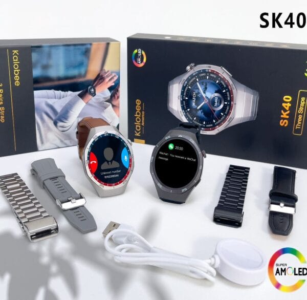 Kalobee SK40 – Smart Watch avec Ecran AMOLED & 3 Bracelets – Image 2