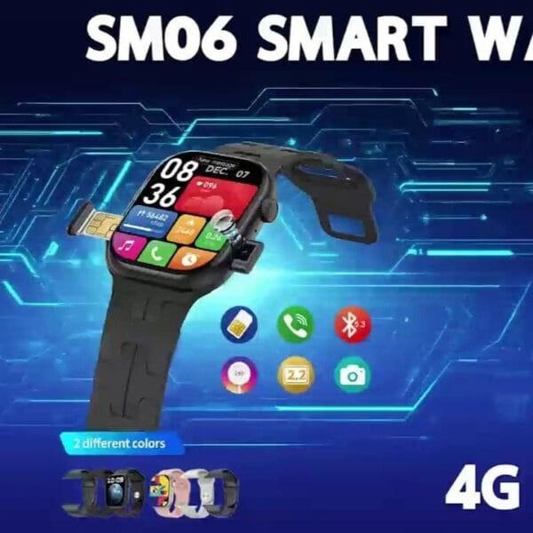 Modio SM06 4G – Smartwatch Bluetooth avec SIM & Camera – Image 3