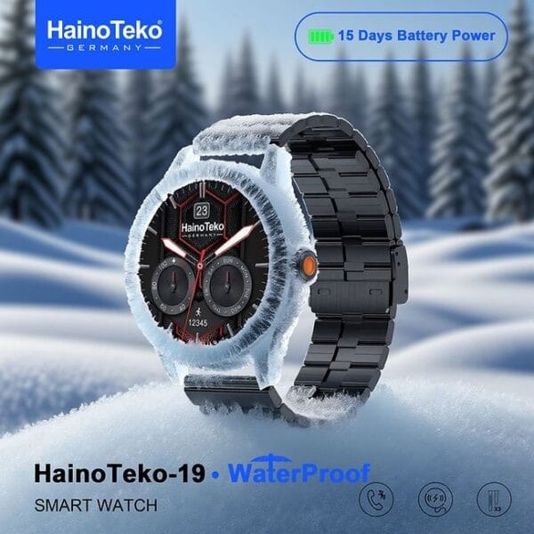 HainoTeko-19 Waterproof – Smart Watch Ecran AMOLED avec 15 jours d’Autonomie – Image 2
