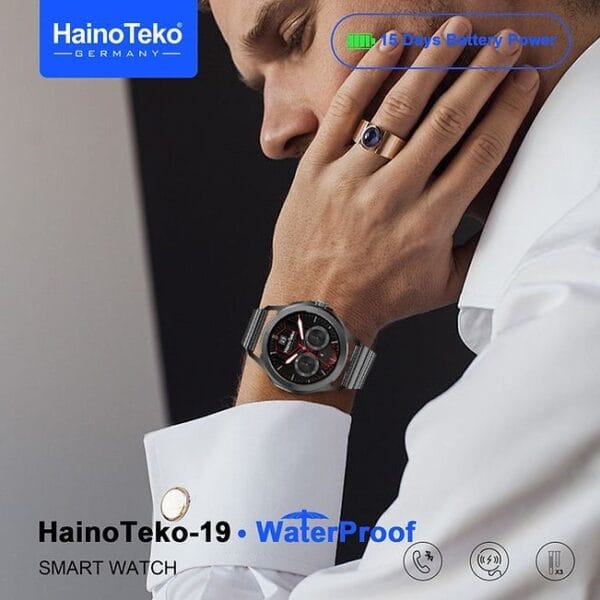 HainoTeko-19 Waterproof – Smart Watch Ecran AMOLED avec 15 jours d’Autonomie – Image 3
