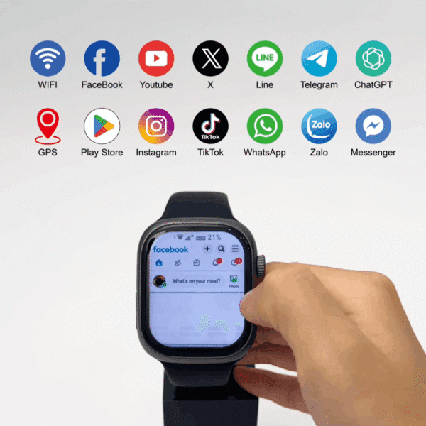 HainoTeko FG-5 - Smartwatch 5G avec SIM & Camera – Design Serie 10 – Image 6