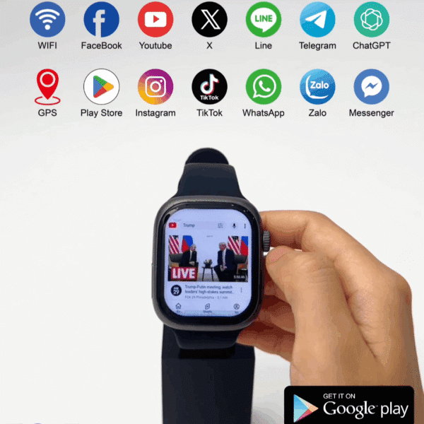HainoTeko FG-5 - Smartwatch 5G avec SIM & Camera – Design Serie 10 – Image 4