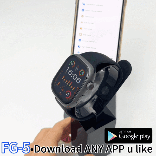 HainoTeko FG-5 - Smartwatch 5G avec SIM & Camera – Design Serie 10 – Image 10