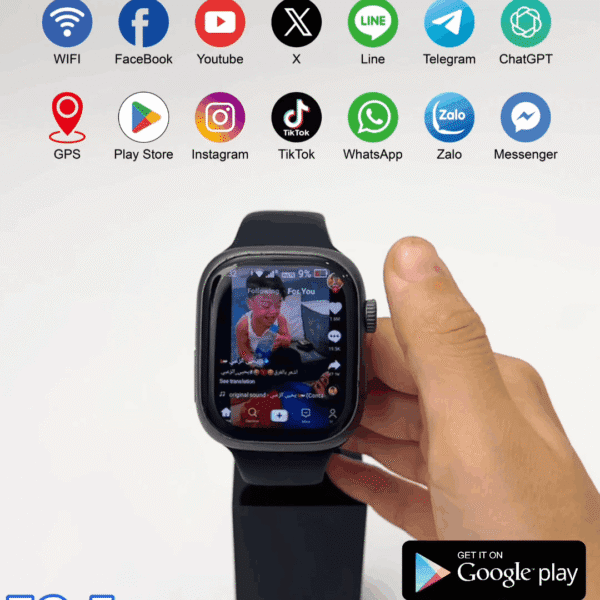 HainoTeko FG-5 - Smartwatch 5G avec SIM & Camera – Design Serie 10 – Image 5
