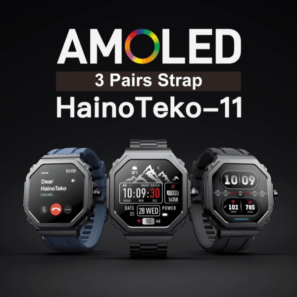 HainoTeko-11 - Smart Watch Waterproof avec Écran AMOLED 1.43’’ – Image 2