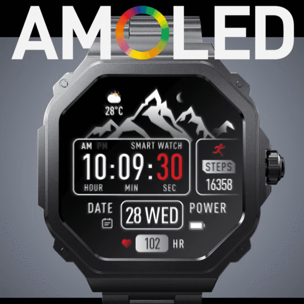 HainoTeko-11 - Smart Watch Waterproof avec Écran AMOLED 1.43’’ – Image 8