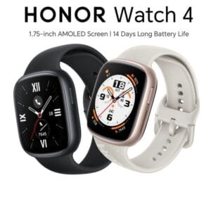 HONOR Watch 4 – Montre Connectée Ecran 1.75" AMOLED, 5ATM avec GPS