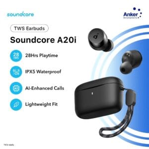 Anker Soundcore A20i – Écouteurs Bluetooth 5.3 BassUp