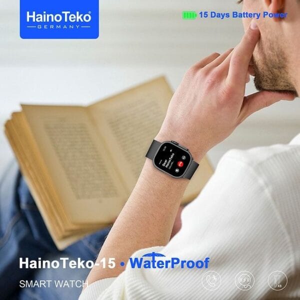 HainoTeko-15 Waterproof – Smart Watch Ultra Design 49MM avec Écran AMOLED – Image 2