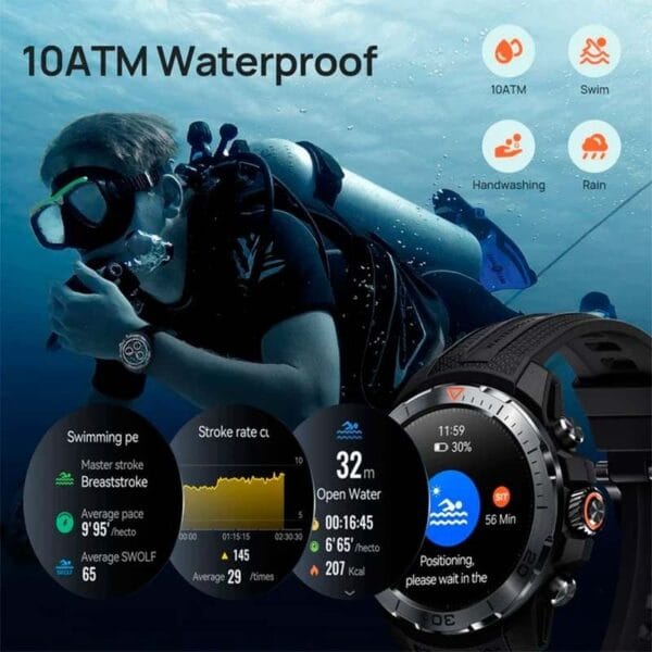 Mibro GS Explorer – Montre Connectée AMOLED | 10ATM | GPS Double Fréquence – Image 6
