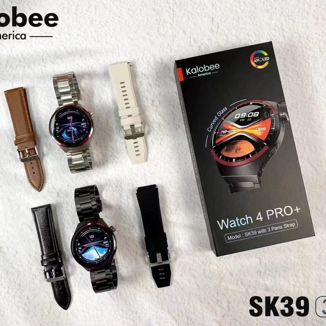 KALOBEE Watch 4 Pro + (SK39) - Smart Watch avec Ecran Amoled Incurvé KALOBEE Watch 4 Pro + (SK39) - Smart Watch avec Ecran Amoled Incurvé