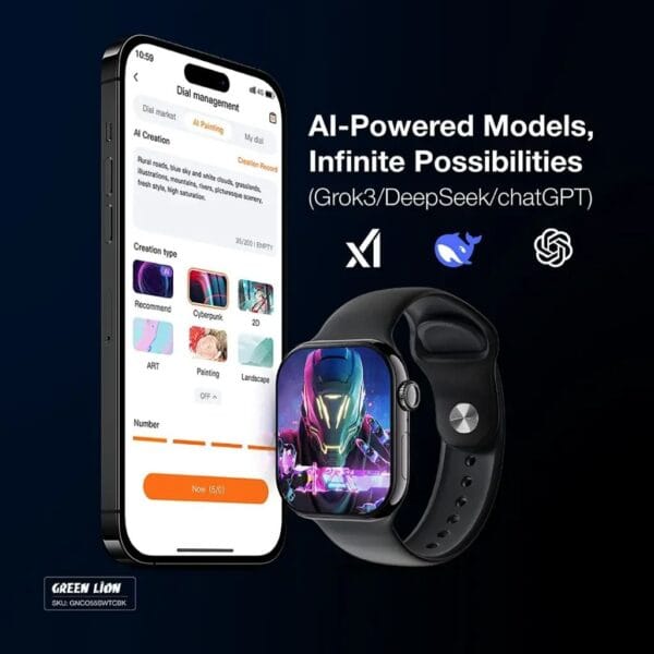 Green Lion Communicate - Smart Watch Bluetooth 5.4 pour Sports – Image 5