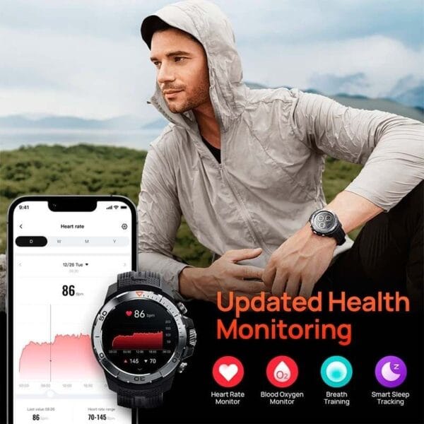 Mibro GS Explorer – Montre Connectée AMOLED | 10ATM | GPS Double Fréquence – Image 9