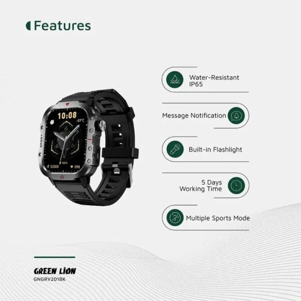 Green Lion Gravix - Smart Watch avec Écran 2.01" IPS – Image 5