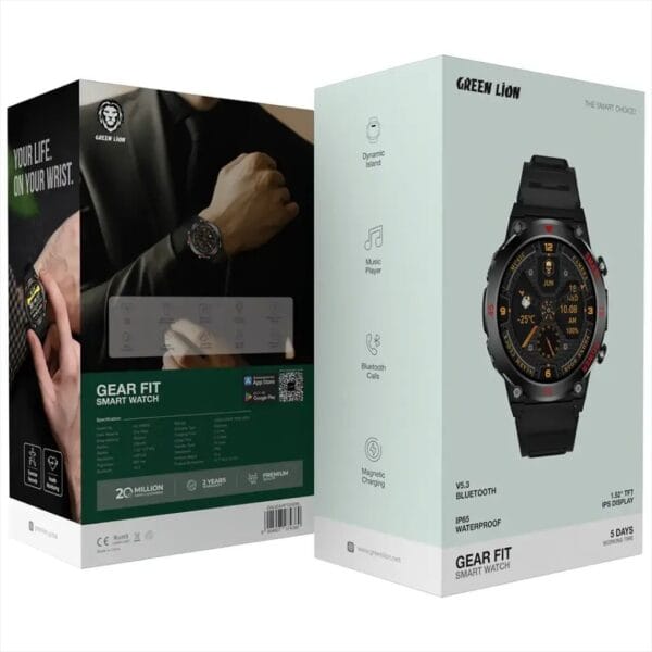 Green Lion Gear Fit - Smart Watch avec Écran 1.52" TFT IPS
