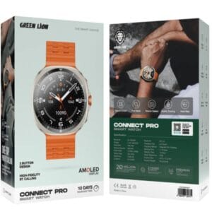 Green Lion Connect Pro – Montre Connectée avec Ecran AMOLED 1.43"