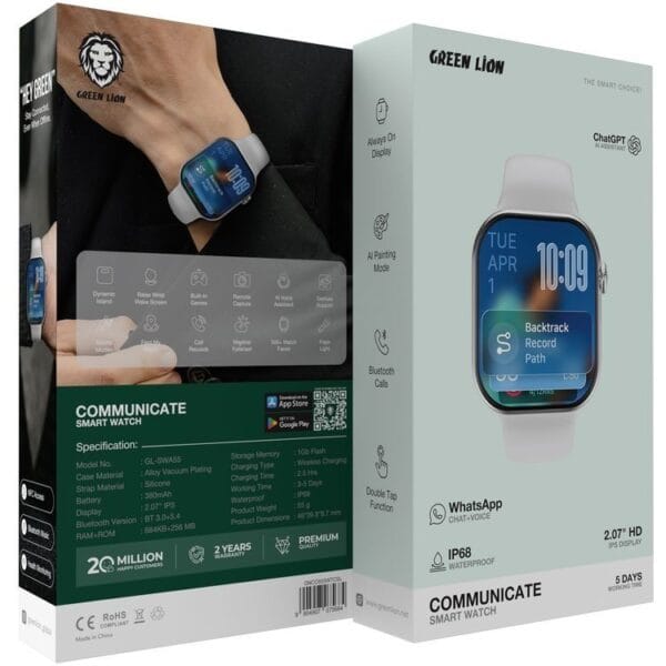 Green Lion Communicate - Smart Watch Bluetooth 5.4 pour Sports – Image 10