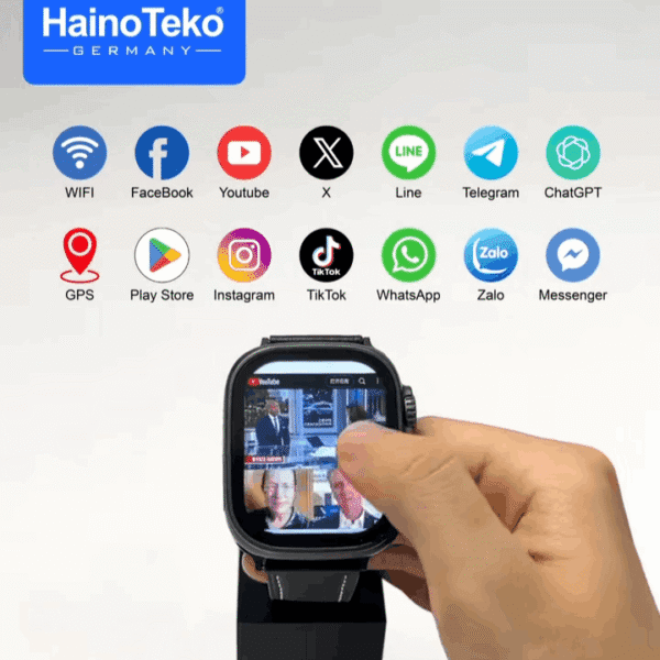HainoTeko FG-7 – Smart Watch Android 5G SIM avec Caméra Rotative – Image 3