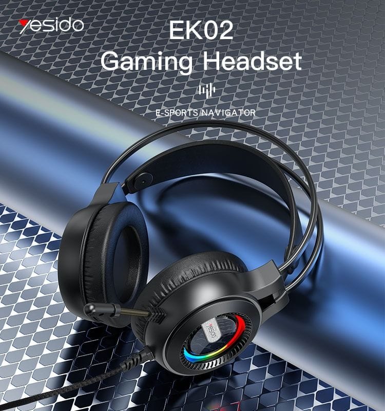 YESIDO EK02 – Casque Gaming Professionnel RGB YESIDO EK02 – Casque Gaming Professionnel RGB