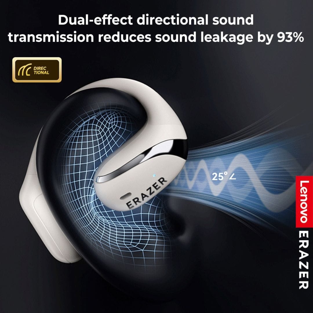 Lenovo Erazer X9 – Écouteurs Bluetooth 5.4 Open-Ear avec Traduction IA pour Sport Lenovo Erazer X9 – Écouteurs Bluetooth 5.4 Open-Ear avec Traduction IA pour Sport – Image 8