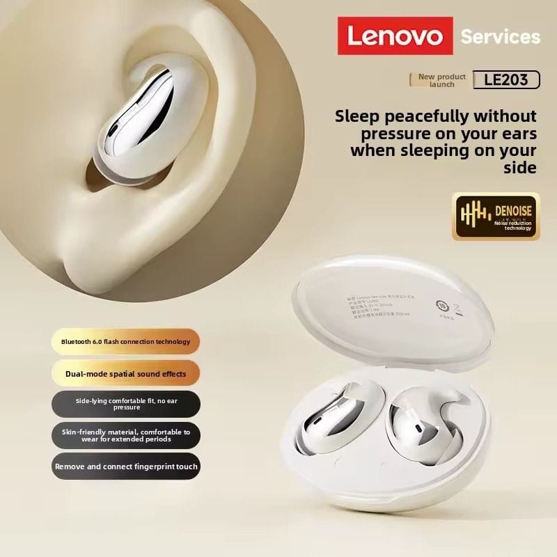 Lenovo LE203 – Écouteurs Bluetooth 6.0 avec ENC Lenovo LE203 – Écouteurs Bluetooth 6.0 avec ENC – Image 3