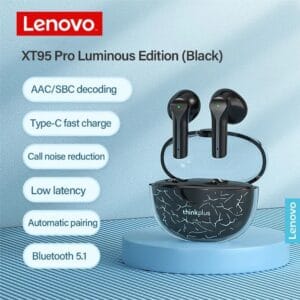 Lenovo XT95 Pro – Écouteurs Bluetooth avec Eclairage RGB