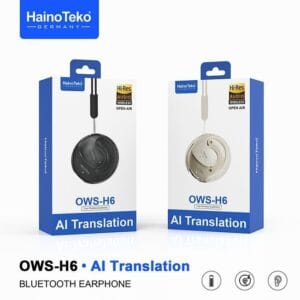 HainoTeko OWS H6 – Écouteurs Bluetooth Open-Ear Traduction IA