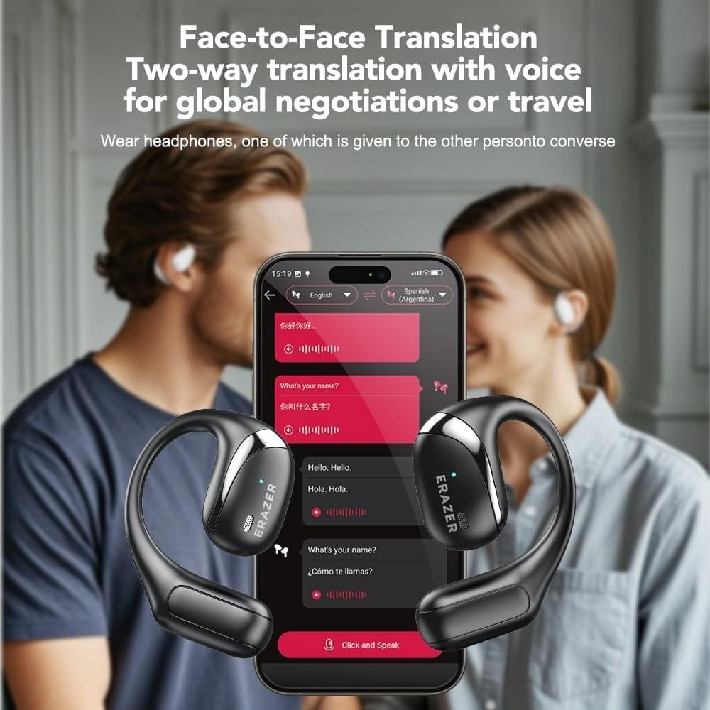 Lenovo Erazer X9 – Écouteurs Bluetooth 5.4 Open-Ear avec Traduction IA pour Sport Lenovo Erazer X9 – Écouteurs Bluetooth 5.4 Open-Ear avec Traduction IA pour Sport – Image 14