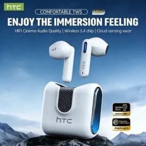 HTC NE49 – Écouteurs Bluetooth 6.0 avec Traduction IA pour Gaming