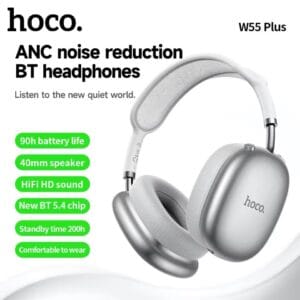 Hoco W55 Plus – Casque Bluetooth 5.4 avec ANC Longue Autonomie