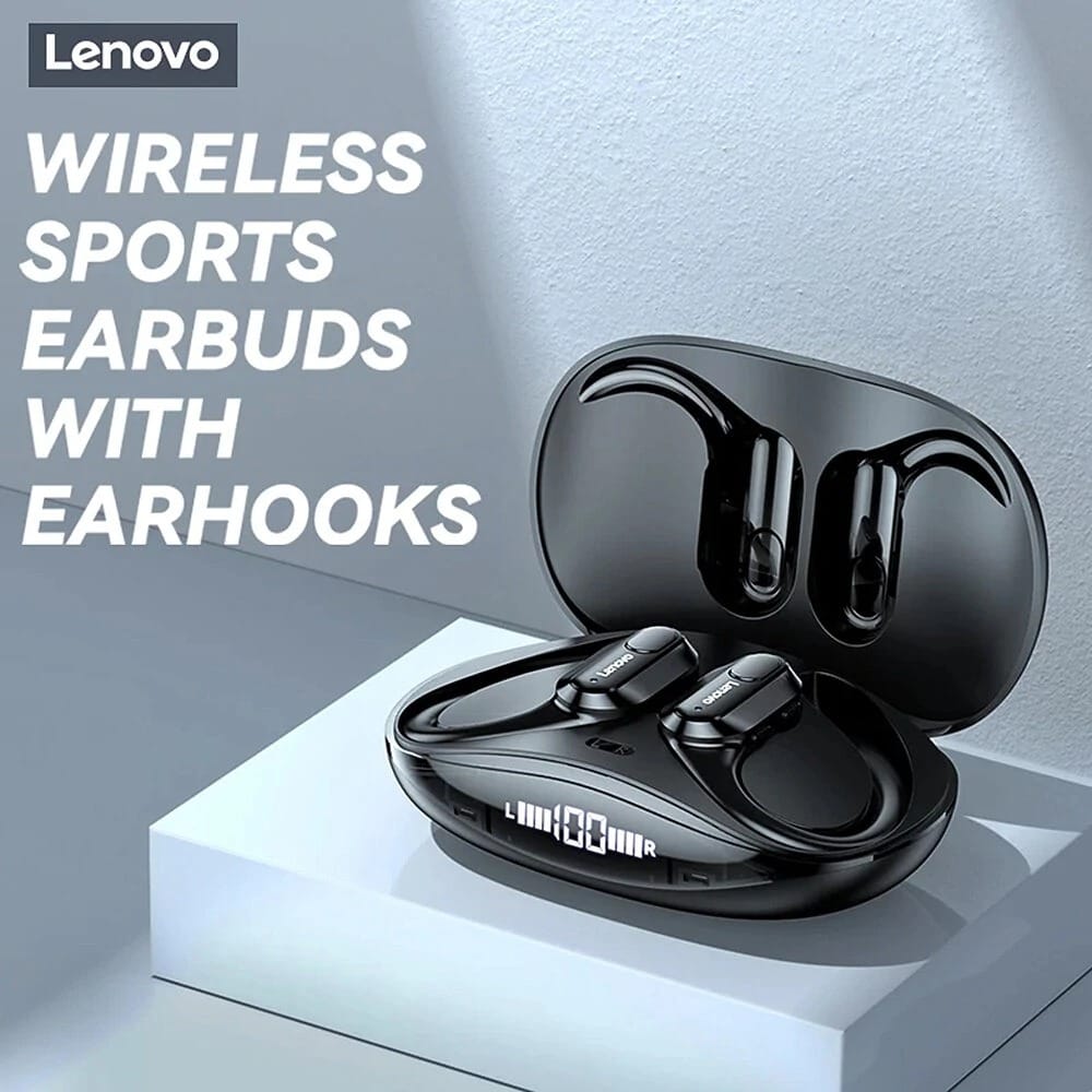Lenovo ThinkPlus XT80 - Écouteurs Bluetooth avec Crochet d'Oreille pour Sport Lenovo ThinkPlus XT80 - Écouteurs Bluetooth avec Crochet d'Oreille pour Sport