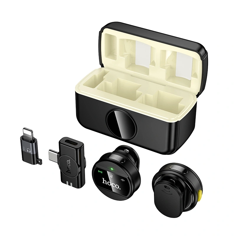 HOCO L22 Bright - Microphone Sans Fil 2-en-1 (Type-C & Lightning) HOCO L22 Bright - Microphone Sans Fil 2-en-1 (Type-C & Lightning) – Image 3