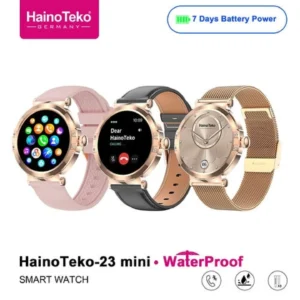 HainoTeko-23 Mini – Smart Watch Étanche pour Femme avec 3 Bracelets