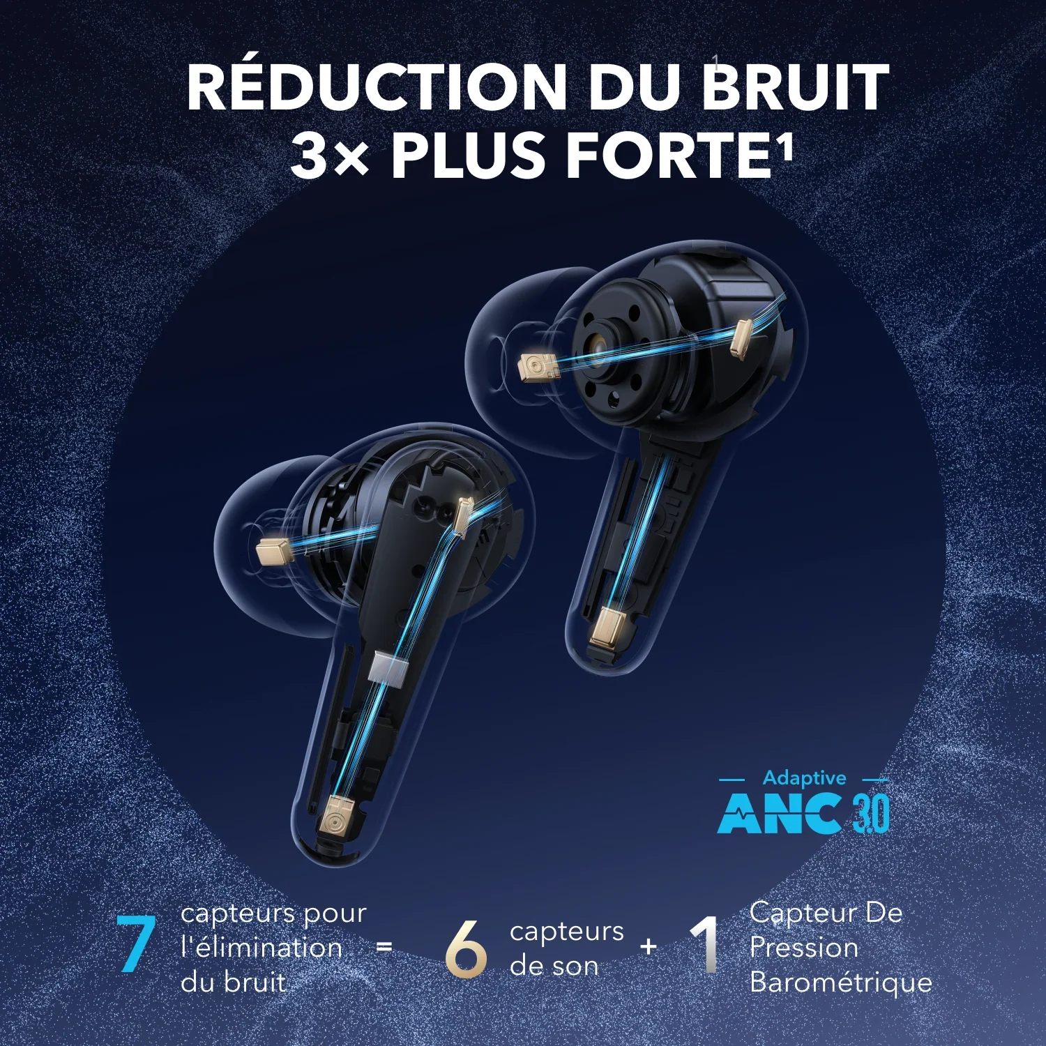 Anker Liberty 4 Pro – Écouteurs Bluetooth avec ANC Adaptatif & 6 Micros IA Anker Liberty 4 Pro – Écouteurs Bluetooth avec ANC Adaptatif & 6 Micros IA – Image 6